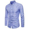New men's shirt men's plaid shirt men's casual long sleeve