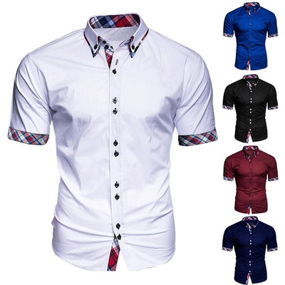 2019 New Arrivals Slim Fit Male Shirt Fashion Men's