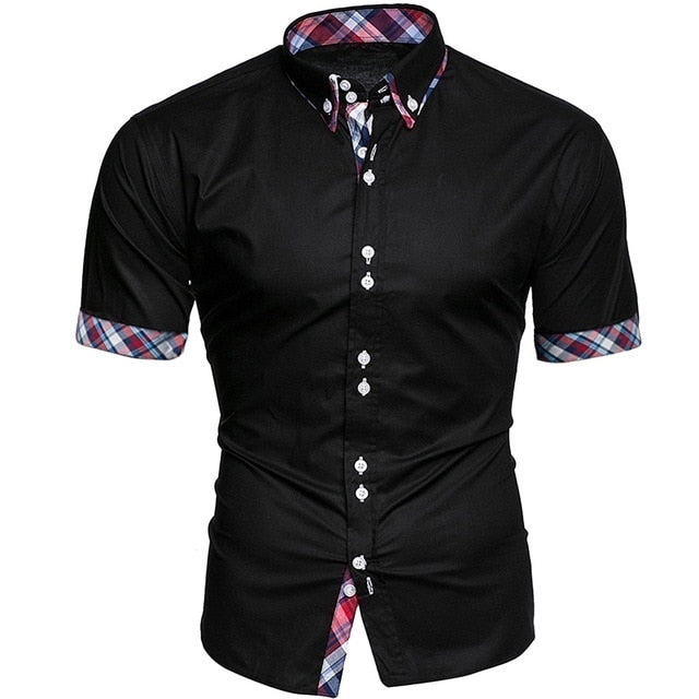 2019 New Arrivals Slim Fit Male Shirt Fashion Men's