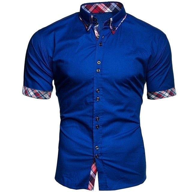 2019 New Arrivals Slim Fit Male Shirt Fashion Men's