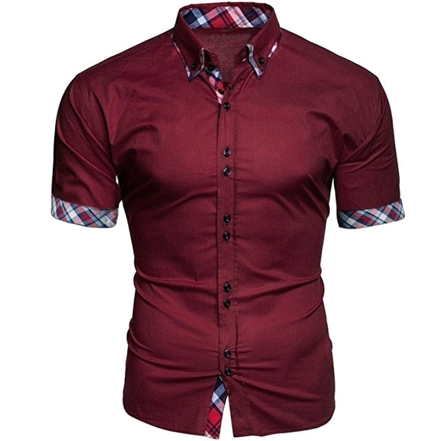2019 New Arrivals Slim Fit Male Shirt Fashion Men's