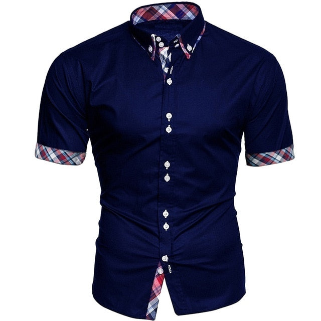 2019 New Arrivals Slim Fit Male Shirt Fashion Men's
