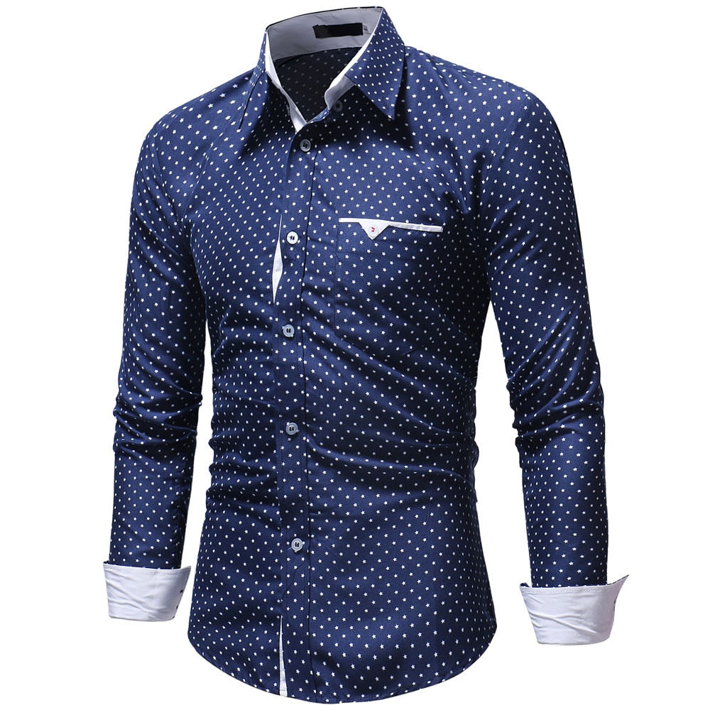 Fashion Men's Autumn Casual Shirts 2019 Long Sleeve